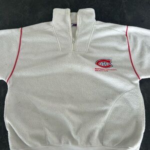 White Zip Up Sweater